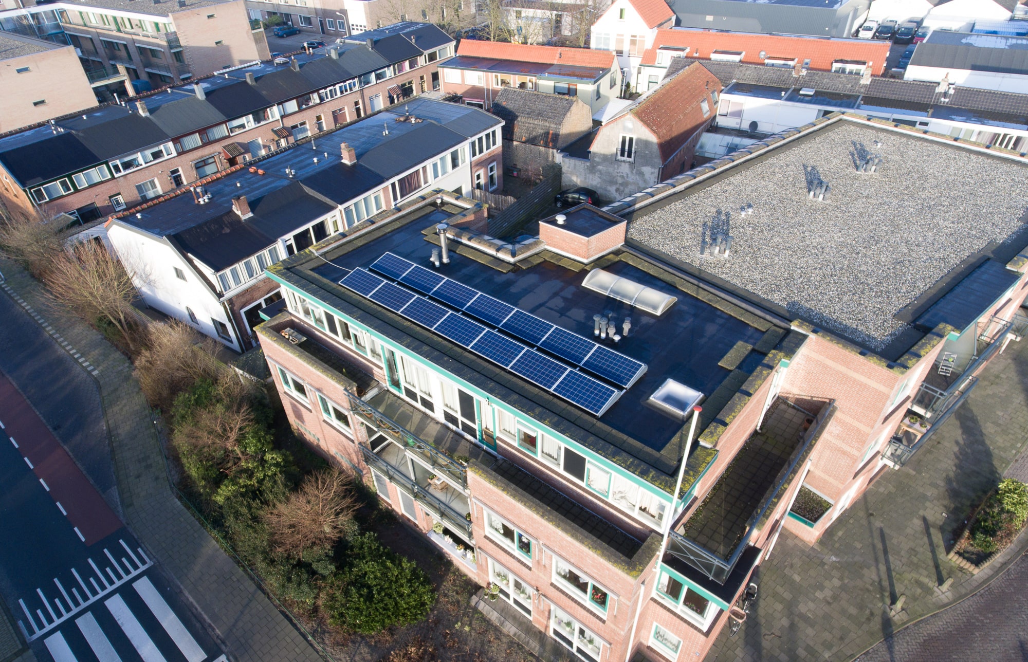 Foto van zonnepanelen